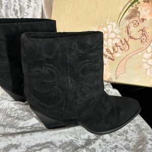 NWT VERY G WESTERN SUEDE SKIRT BOOT 8